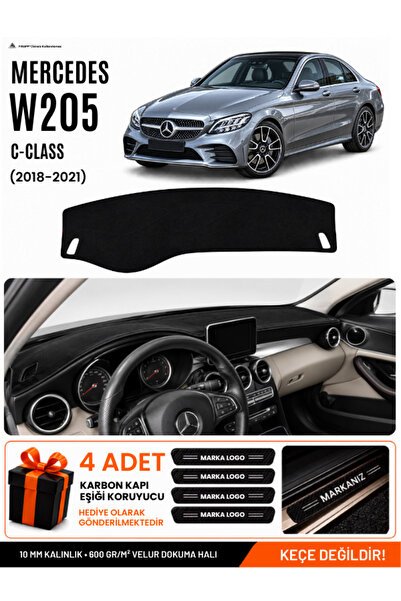 e-biz Mercedes W205 C-Class (2018-2021) Compatible Dashboard Cover, Dashboard...