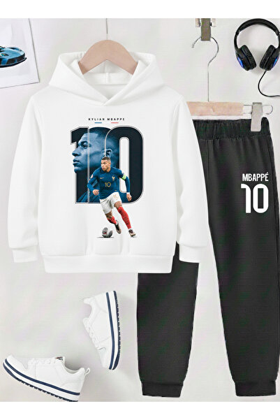 STİL-X Mbappe Printed Boys' Tracksuit, 3-Yarn Shardooned Fabric