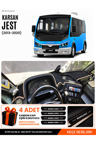 e-biz Karsan Jest (2013-2020) Compatible Dashboard Cover, Dashboard Case - Bl...