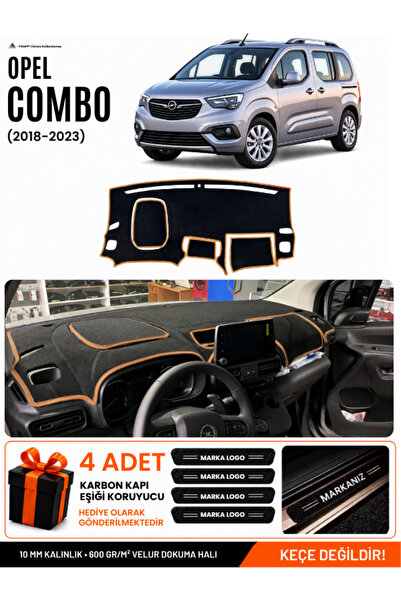 e-biz Opel Combo (2018-2023) Compatible Dashboard Cover, Dashboard Case - Bla...