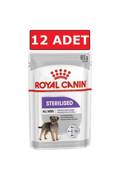 Royal Canin Sterilised Kısır Köpek Konservesi 12 x 85 gr Köpek Yaş Mama Pouch