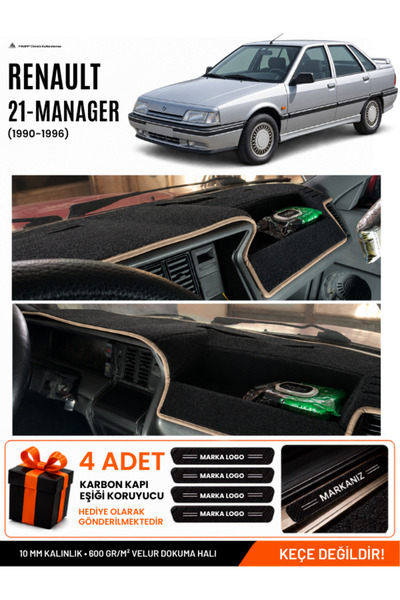 e-biz Renault 21 Manager (1990-1996) Compatible Glove Box Cover, Glove Box Ca...