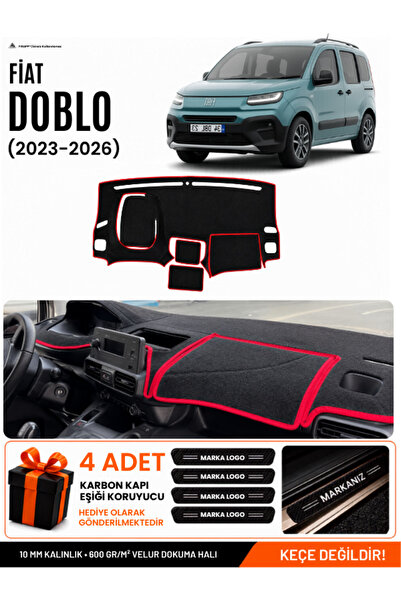e-biz Fi̇at Doblo (2023-2026) Compatible Glove Box Protection, Glove Box Cove...
