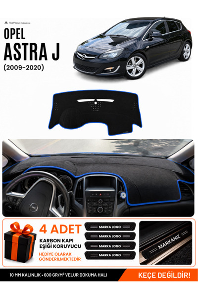 e-biz Opel Astra J (2009-2020) Compatible Glove Box Protection, Glove Box Cov...