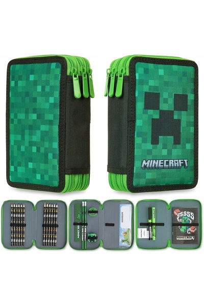 NO BRAND Caiet Minecraft pentru copii pentru școală cu multiple compartimente...