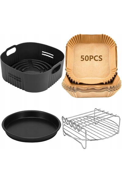 NO BRAND ACCESORII FRITEUZA CU AER CALD PHILIPS 50x HÂRTIE DE COPT FORMĂ DE S...