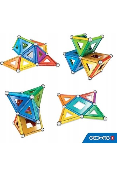 GEOMAG 371 SET DE CONSTRUCȚIE CLASIC, CUBURI MAGNETICE MULTICOLORE