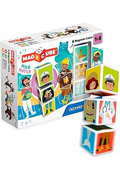 GEOMAG MAGICUBE BLOCURI MAGNETICE CREATIVE MIX & MATCH 6 MAGNEȚI MAGICUBE MATCH