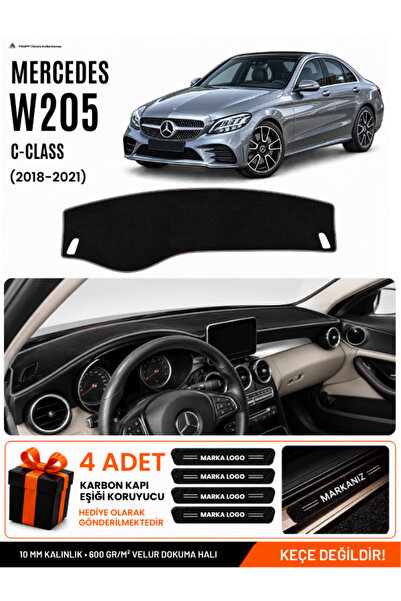 e-biz Mercedes W205 C-Class (2018-2021) Compatible Dashboard Cover, Dashboard...