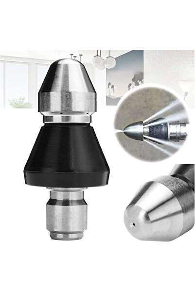 Aputue High Pressure Nozzle, 1/4 Inch Sewer Cleaning Tool High Pressure Nozzl...