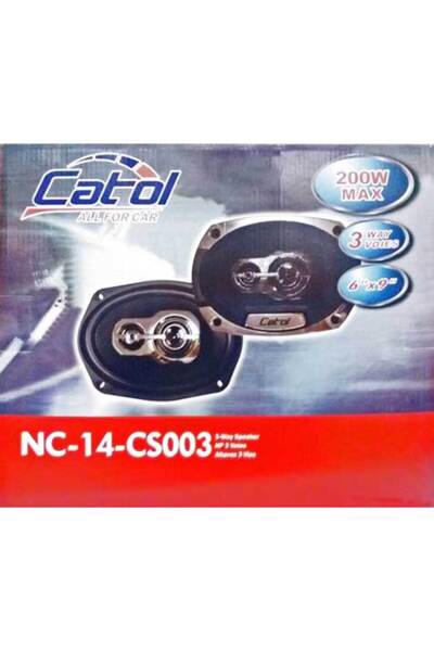 Catol Lux Ηχεία αυτοκινήτου NC-14-CS003 3 δρόμων 100 W μαύρα