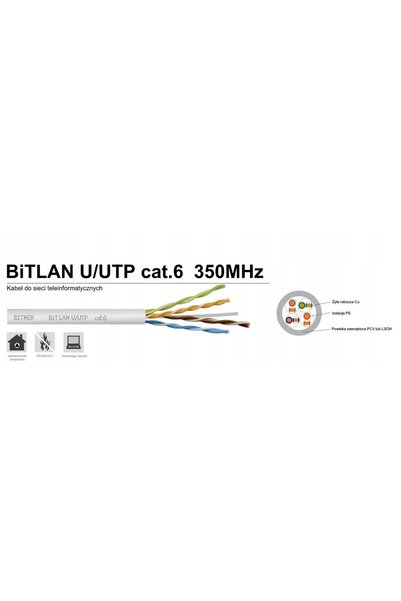 NO BRAND Cablu UTP Bitner cat. 6 BiTLAN U/UTP 100m
