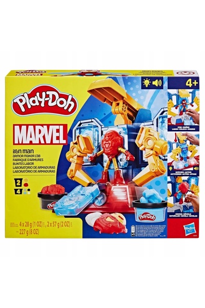 Play Doh CIASTOLINA MARVEL LABORATORIUM IRON MAN set pentru copii +4 ani