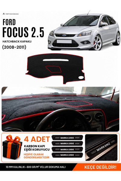 e-biz Ford Focus 2.5 Hatchback with Cover (2008-2011) Compatible Dashboard Co...