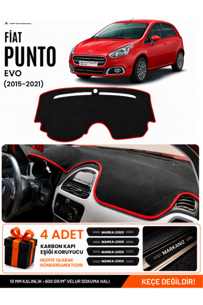 e-biz Fiat Punto Evo (2015-2021) Compatible Dashboard Cover, Dashboard Case -...