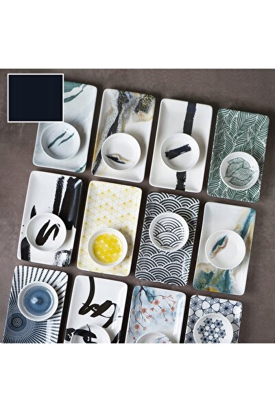 NO BRAND Set de preparare sushi din 10 piese pentru 2 persoane: farfurii, bol...