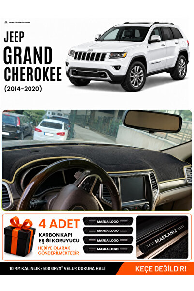 e-biz Jeep Grand Cherokee (2014-2020) Compatible Dashboard Cover, Dashboard C...
