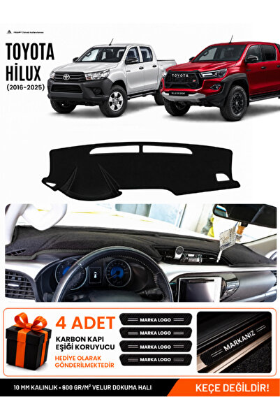 e-biz Toyota Hi̇lux (2016-2025) Compatible Glove Box Protection, Glove Box Co...