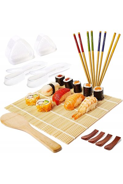 NO BRAND SET PENTRU PREPARIAT SUSHI, 14 PIESE, PRATIC, SIGUR, PENTRU ACASĂ