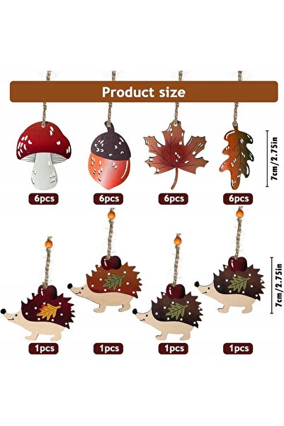 NO BRAND DECOR DE PERETE DE TOAMNĂ, DECORATIV DIN LEMN DEAGĂRAT PENTRU FEREAS...