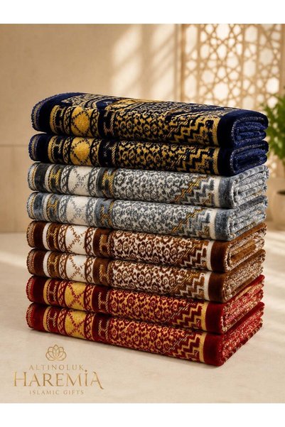 Altınoluk Haremia 10-Piece Luxury Şipinger Prayer Mat |   Mixed Color Bulk Gift Prayer Mat