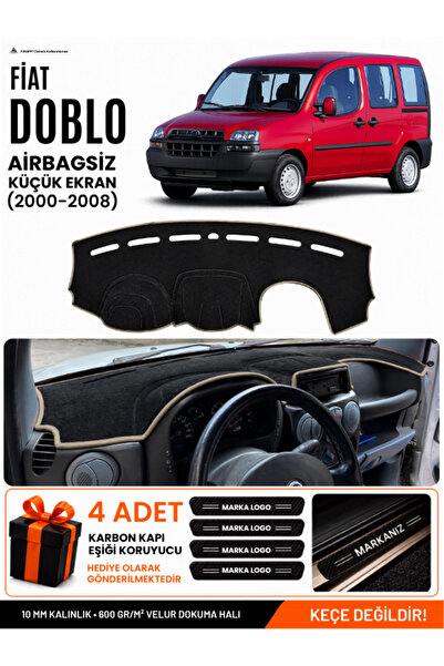 e-biz Fiat Doblo (2000-2008) Compatible Torpedo Cover with Small Screen Witho...