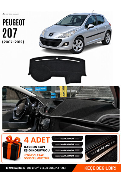 e-biz Peugeot 207 (2007-2012) Compatible Glove Box Protection, Glove Box Cove...