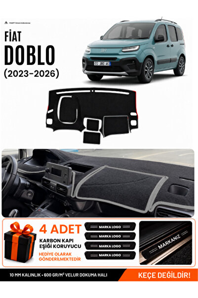 e-biz Fi̇at Doblo (2023-2026) Compatible Glove Box Protection, Glove Box Cove...