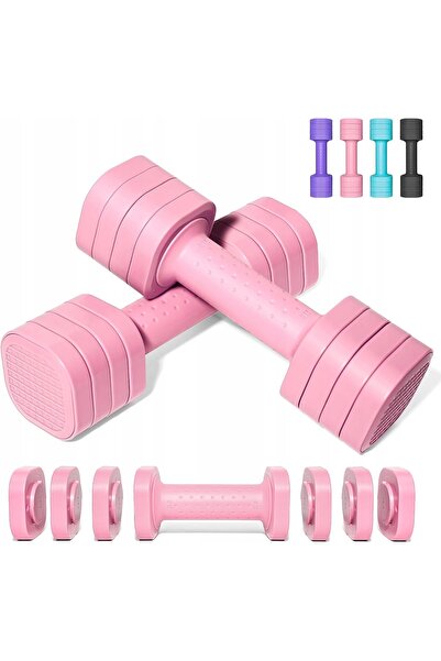 NO BRAND Gantere reglabile 4-în-1, set de greutăți de 10lb pentru antrenament...