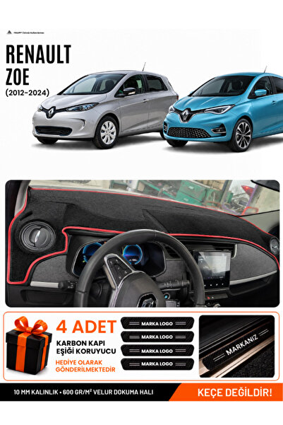 e-biz Renault Zoe (2012-2024) Compatible Glove Box Cover, Glove Box Case - Bl...