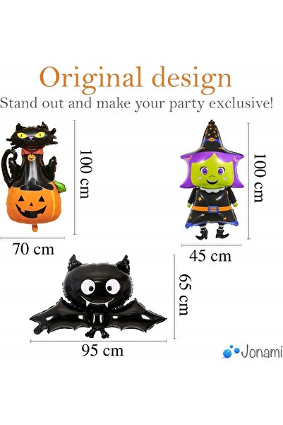 NO BRAND Baloane de Halloween, pachet de 6 baloane pentru petrecere, cu pisic...