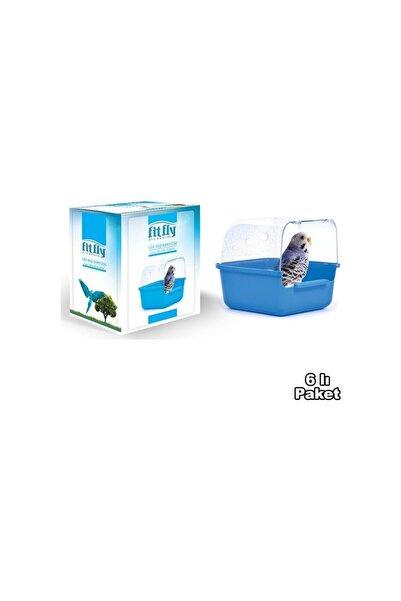 Lüx Kuş Banyosu Kuşlar İçin Temizlik ve Rahatlık Paket Mavi Renk