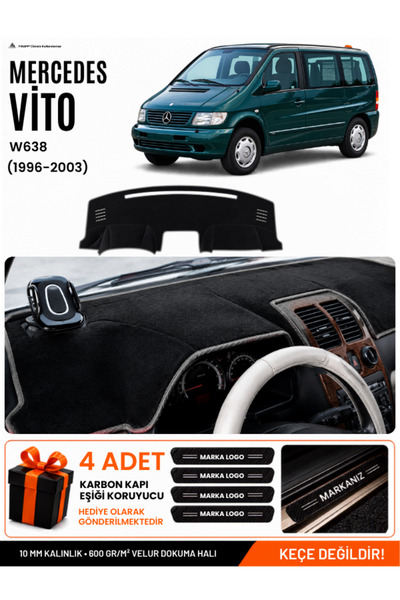 e-biz Mercedes Vito W638 (1996-2003) Compatible Glove Box Cover, Glove Box Ca...