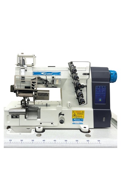 Broderi Elektronik Lastik Vericili Sağdan Bıçaklı Reçme Makinası