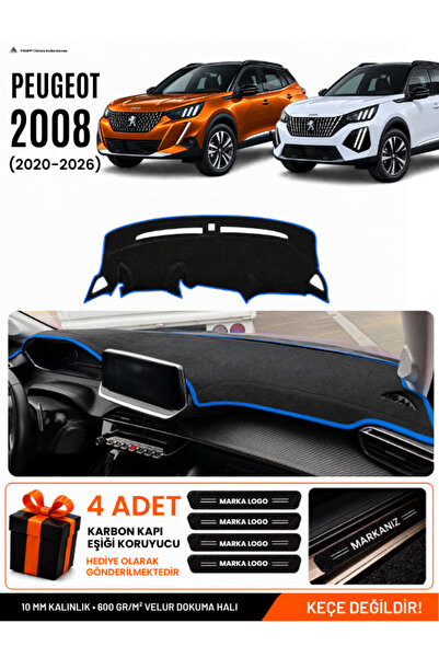 e-biz Peugeot 2008 (2020-2026) Compatible Glove Box Protection, Glove Box Cov...