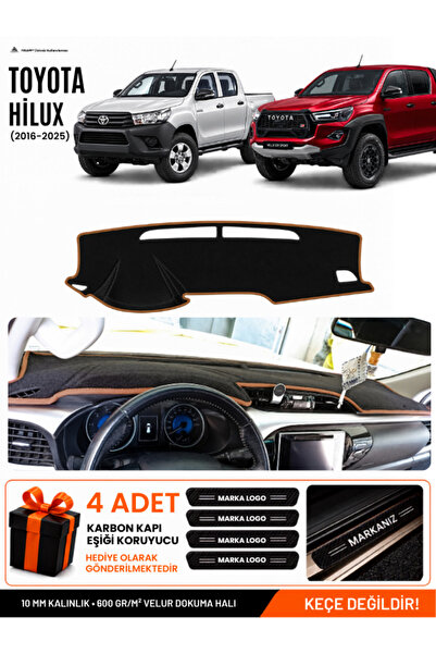 e-biz Toyota Hi̇lux (2016-2025) Compatible Dashboard Cover, Dashboard Case - ...