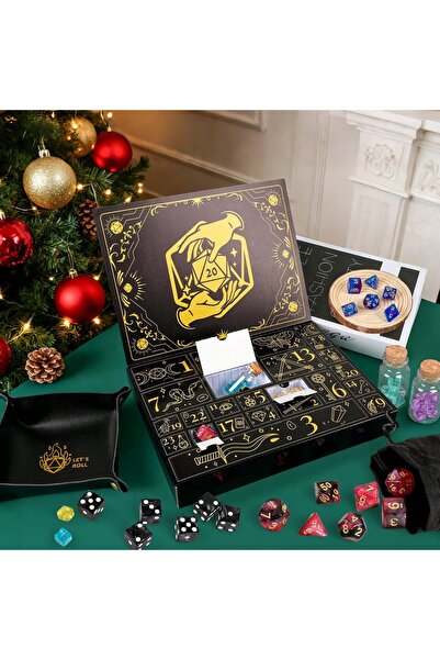 NO BRAND CALENDAR DE ADVENT PENTRU JUCĂTORI DE RPG, JOC CU ZARURI, CADOU DE C...