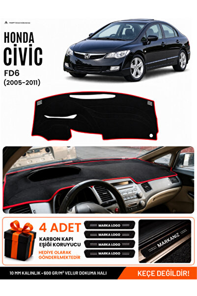 e-biz Honda Civic Fd6 (2005-2011) Compatible Glove Box Cover, Glove Box Case ...