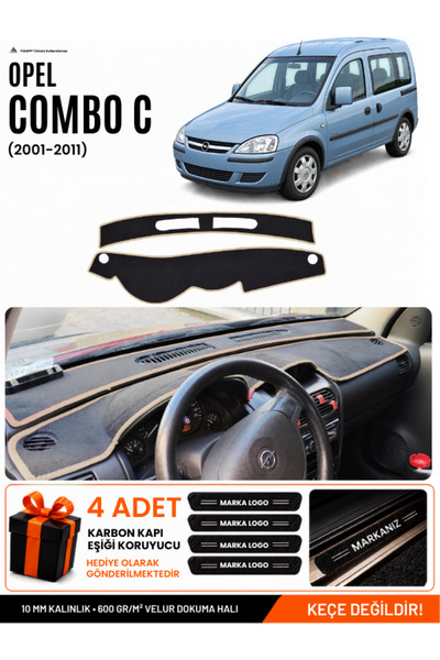 e-biz Opel Combo C (2001-2011) Compatible Glove Box Protection, Glove Box Cov...
