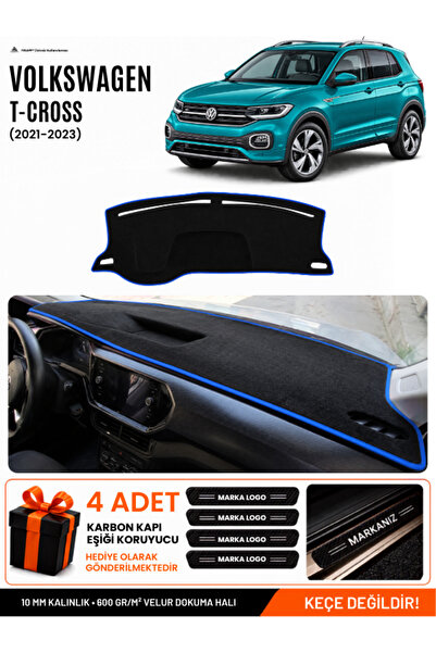e-biz Volkswagen T-Cross (2021-2023) Compatible Dashboard Cover, Dashboard Ca...