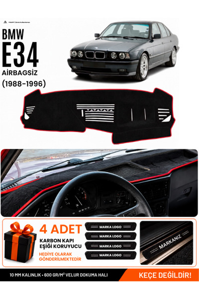 e-biz Bmw E34 (1988-1996) Compatible Torpedo Cover, Torpedo Case Without Airb...