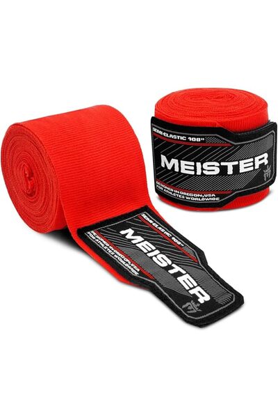 Meister لفائف قطنية مرنة للذراعين مقاس 108 بوصة للملاكمة وفنون القتال المختلط...