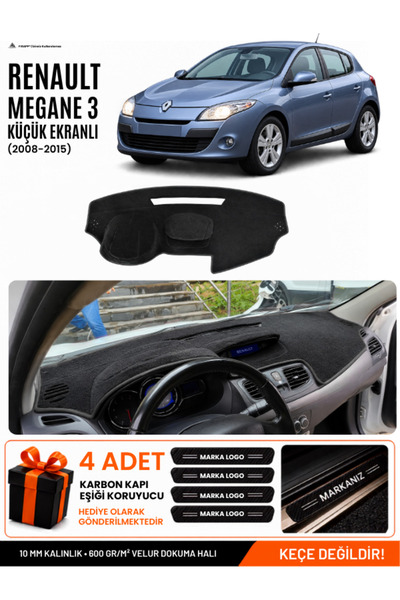 e-biz Renault Megane 3 Small Screen (2008-2015) Compatible Glove Box Cover, G...