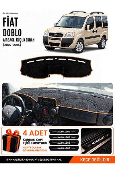 e-biz Fiat Doblo Airbagged Small Screen (2007-2015) Compatible Dashboard Cove...