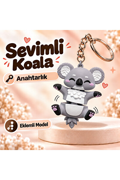 Sevimli Koala Eklemli Anahtarlık