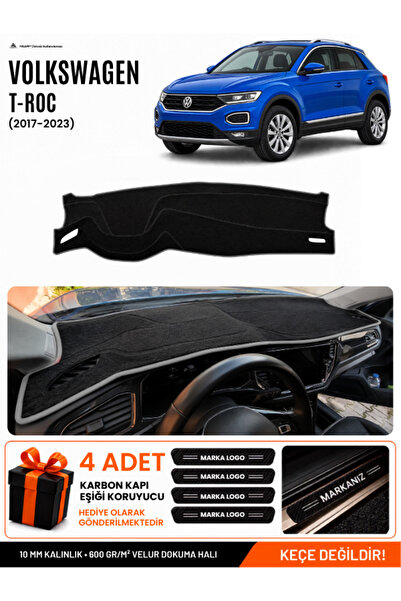 e-biz Volkswagen T-Roc (2017-2023) Compatible Dashboard Cover, Dashboard Case...
