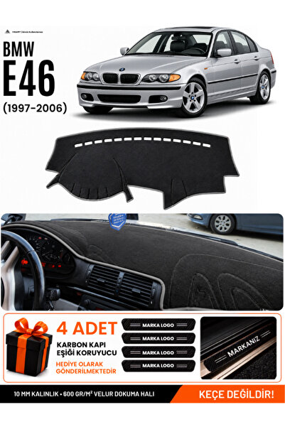 e-biz Bmw E46 (1997-2006) Compatible Glove Box Protection, Glove Box Cover, G...