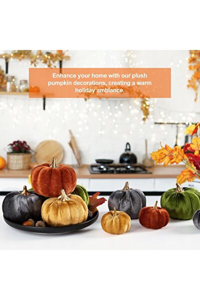 NO BRAND SET DE DECORAȚII DE TOAMNĂ DOVLECEI ARTIFICIALE PENTRU HALLOWEEN 4 C...