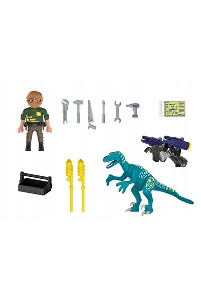 Playmobil DINO RISE 70629 UNCLE ROB set de pregătire pentru luptă +5 ani