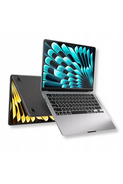 NEXT ONE Husă SafeGuard MacBook Air 15" M2 / M3 negru fumuriu